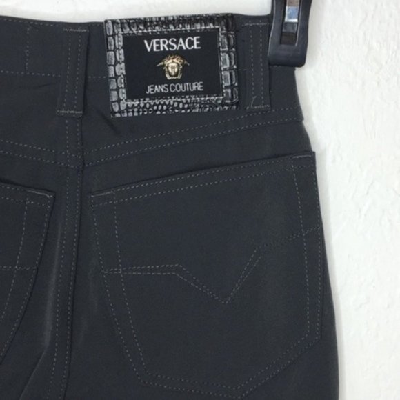 Versace Jeans Couture Sz 24 Straight Leg Pants 175 - Picture 4 of 8
